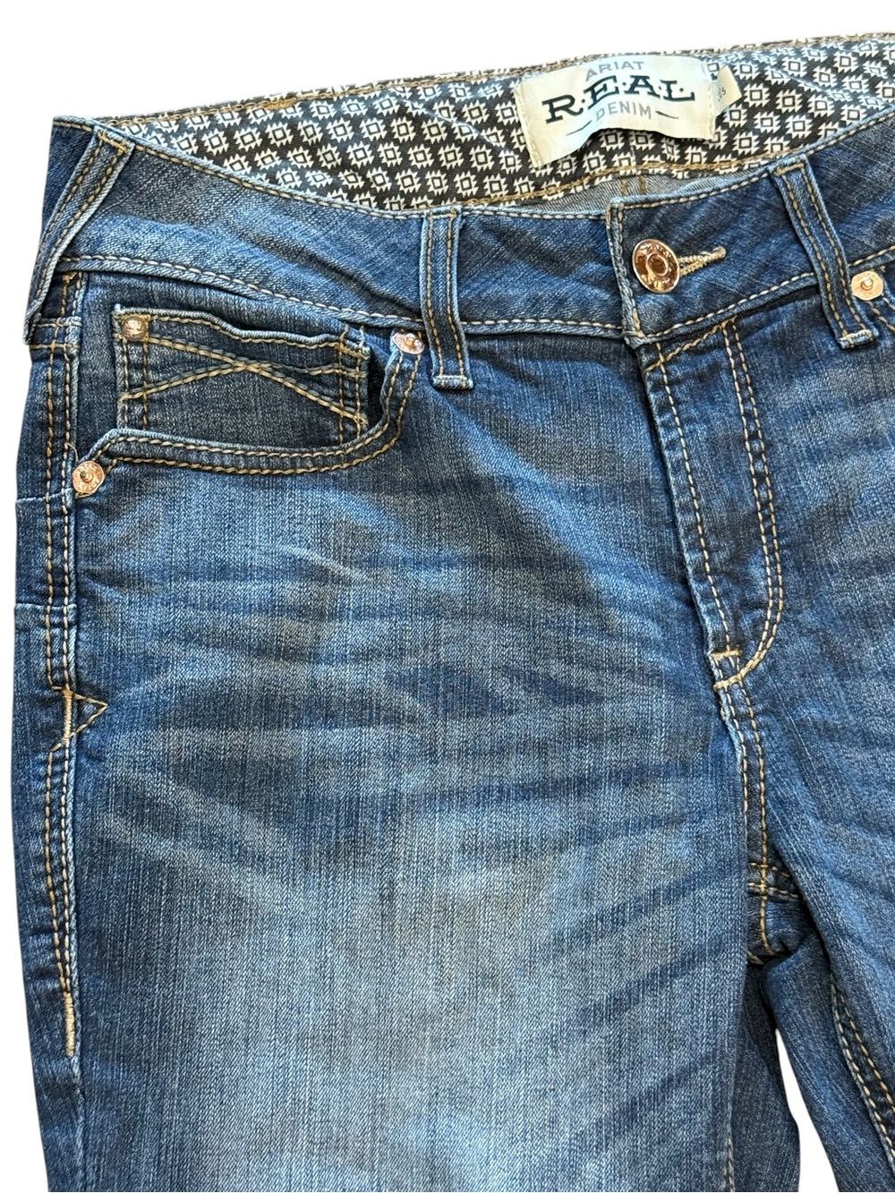 ARIAT R.E.A.L PERFECT RISE STRETCH ROSA BOOT CUT JEAN IN LITA 30 S - Picture 5 of 16
